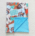 Bamboo blanket howdy cowboy