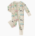 Cow Farm Life Bamboo Zipper Romper Pajamas
